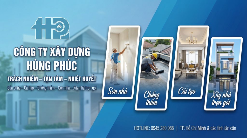 HÙNG PHÚC Sơn Sửa Cải Tạo Nhà & Chống Thấm nhà trọn gói